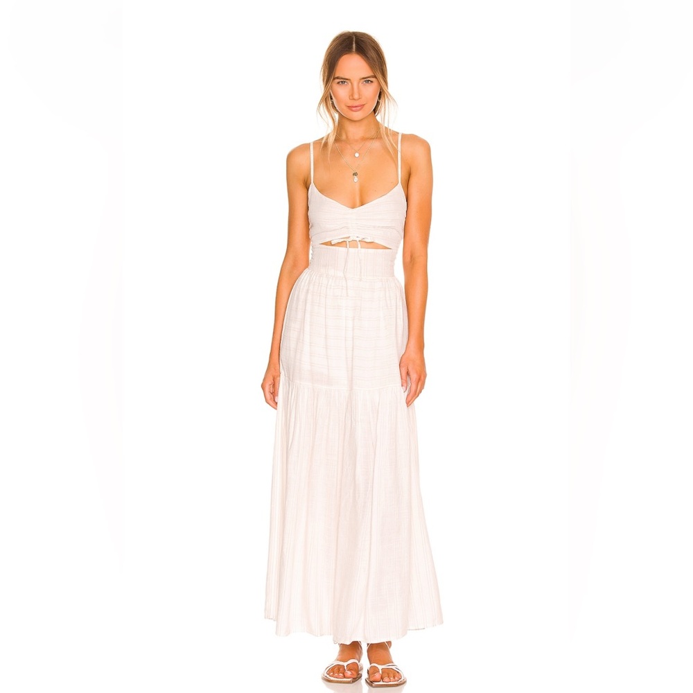 L*Space Zuri Cream and Tan Dress Revolve NWOT